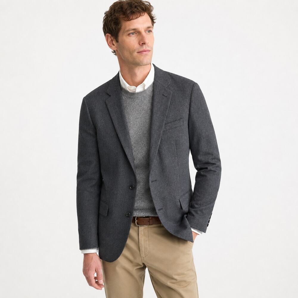 J.Crew Ludlow Slim-fit Unstructured suit Jacket English-wool Blend Twill 42L